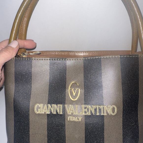 GIANNI VALENTINO Mini Tote Bag Pre-used Vintage - Picture 5 of 13